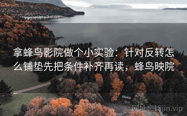 拿蜂鸟影院做个小实验：针对反转怎么铺垫先把条件补齐再读，蜂鸟映院